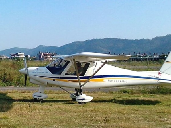 Ultralight aircraft flight Nepal